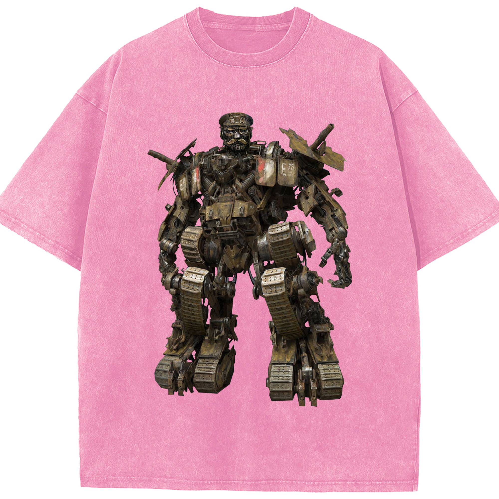 （画像用）  綿100% ヴィンテージ風 半袖Tシャツ（フロントプリント）